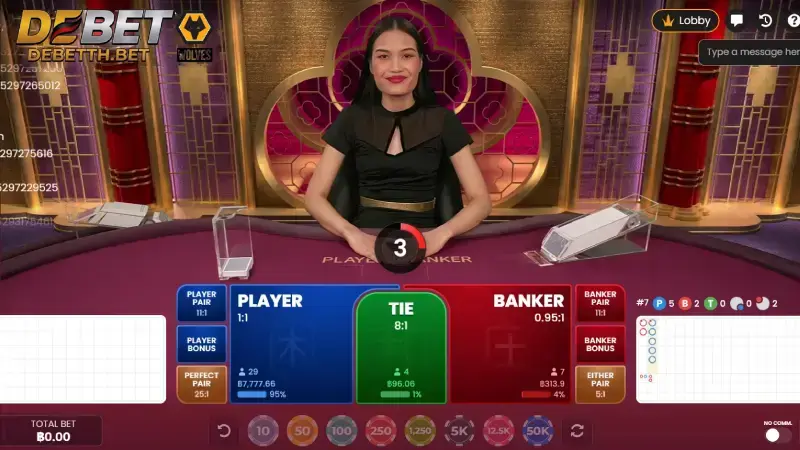 กฎกติกาและวิธีการเล่น บาคาร่า DEBET เบื้องต้น