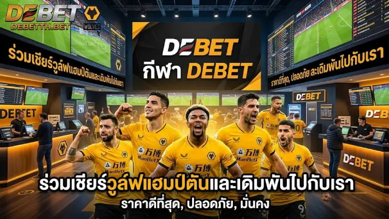 กีฬา DEBET แทงบอลออนไลน์ ราคาน้ำดีที่สุด มั่นคงอันดับ 1
