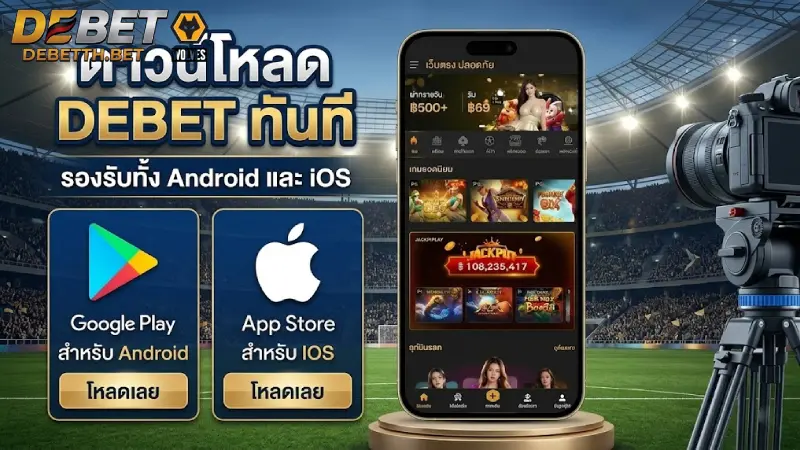 ขั้นตอนการ ดาวน์โหลด DEBET สำหรับระบบ iOS อย่างละเอียด