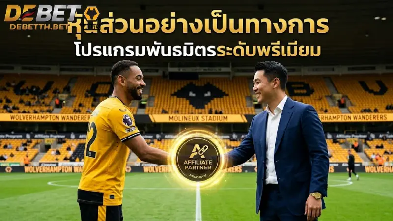 พันธมิตร DEBET สมัครตัวแทนรับค่าคอมมิชชั่นสูงสุด 50%