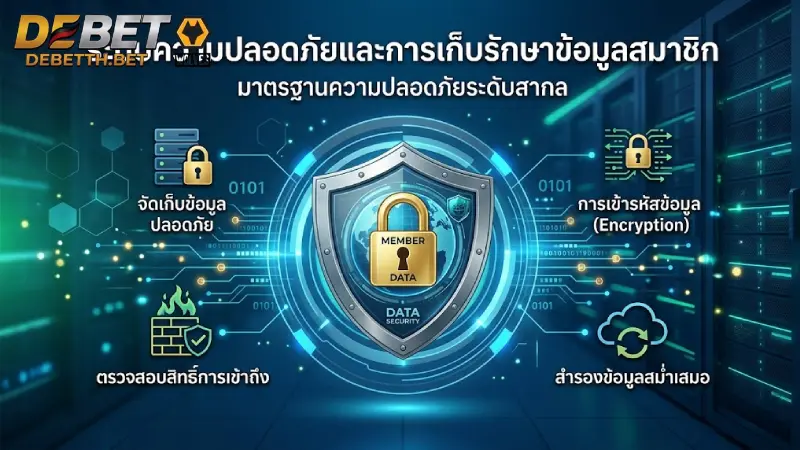 ระบบความปลอดภัยและการเก็บรักษาข้อมูลสมาชิก