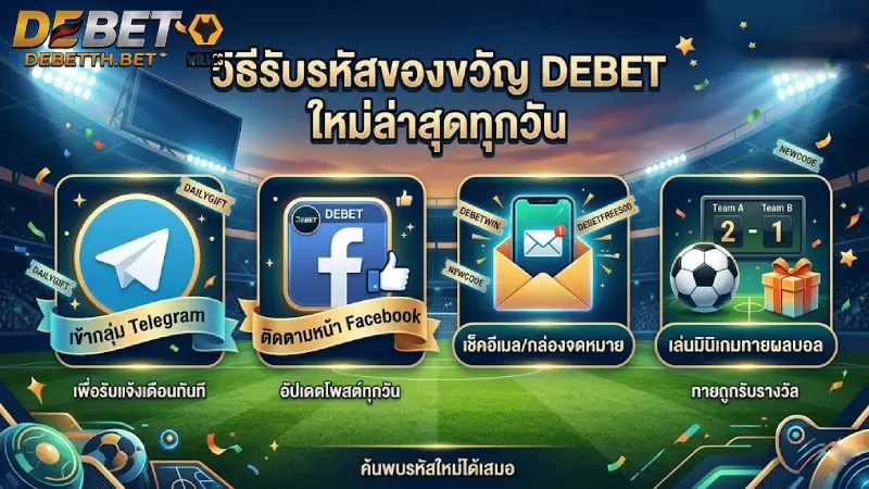 วิธีตามหา รหัสของขวัญ DEBET ล่าสุดในทุกๆ วัน